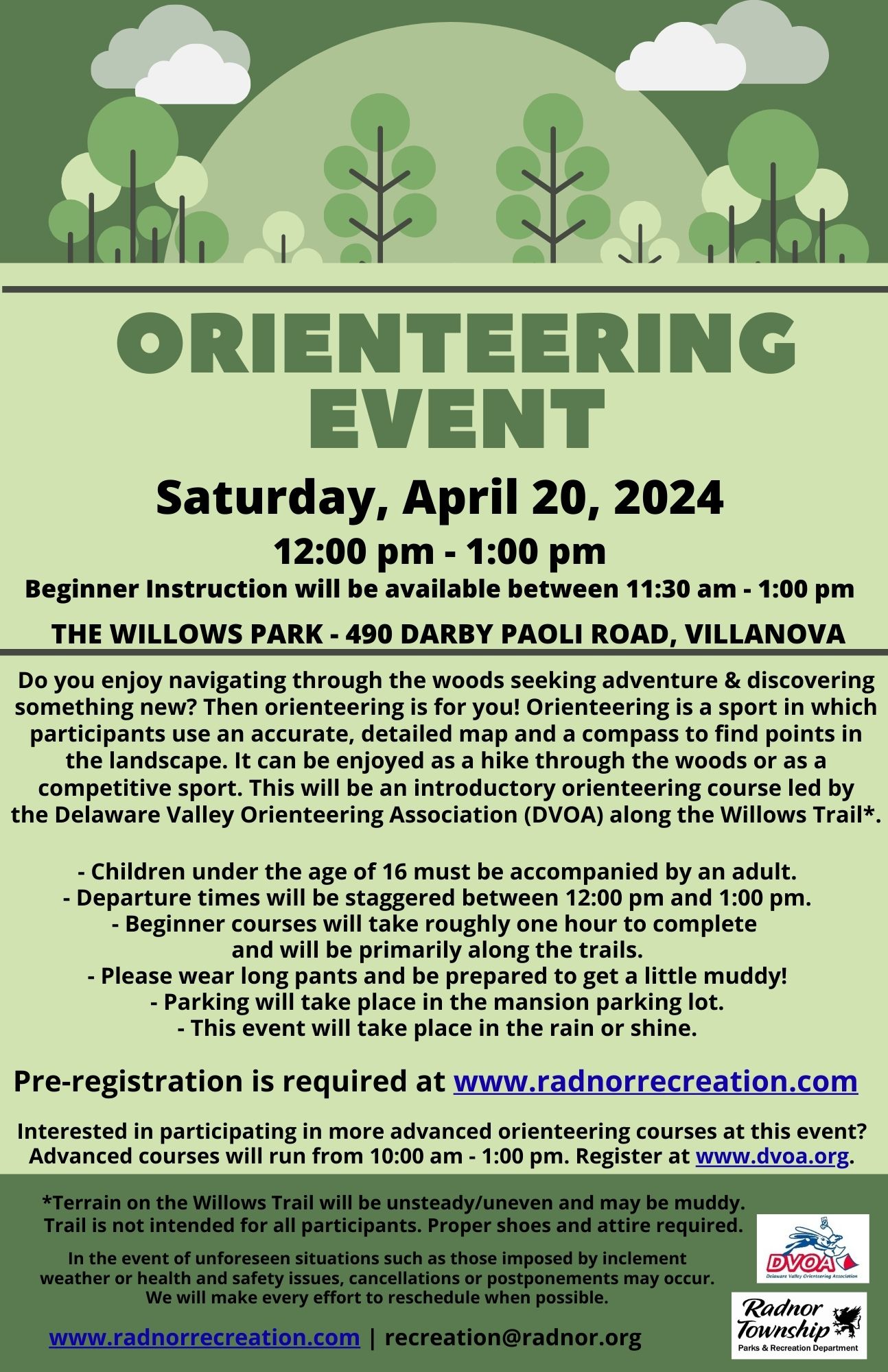 Orienteering Event Flyer 2024