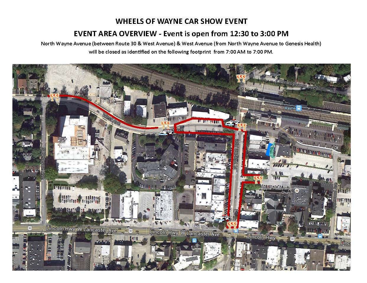 Wheels of Wayne EVENT AREA OVERVIEW